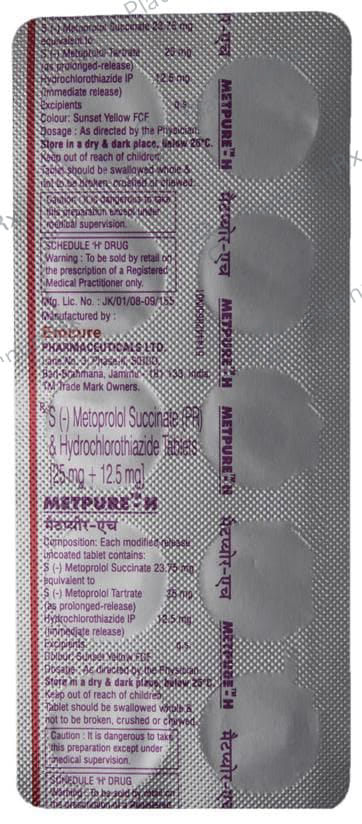 Metpure H 25/12.5mg Tablet 10s