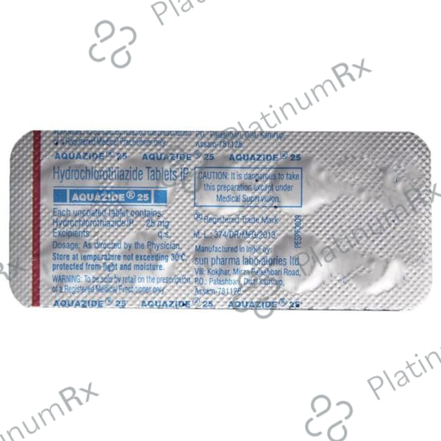 Aquazide 25mg Tablet 10s