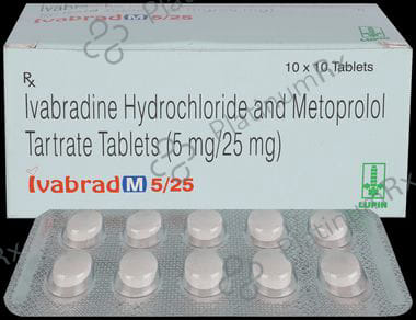 Ivabrad M 5mg/25mg Tablet