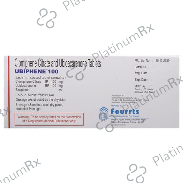 Ubiphene 100/100mg Tablet 5s