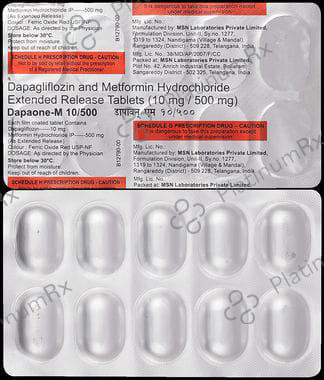 Dapaone M 10mg/500mg Tablet