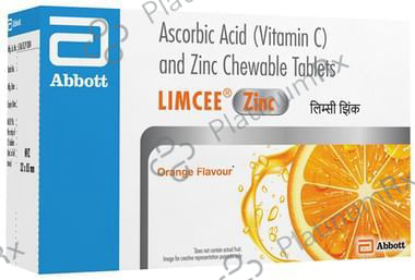 Limcee Zinc Orange 100/5/450mg Chewable Tablet 15s