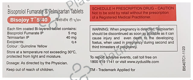 Bisojoy T 5/40mg Tablet 10s