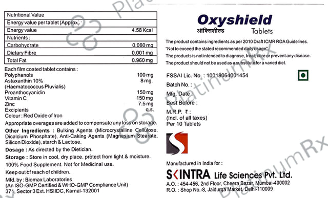 Oxyshield Tablet 10s