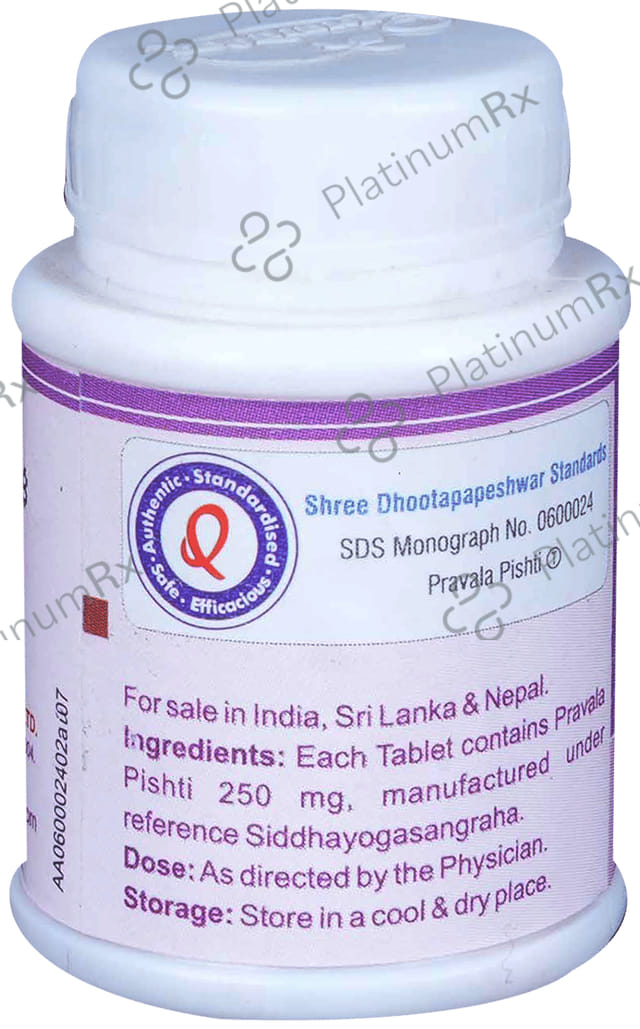Dhootapapeshwar Pravala Pishti Tablet