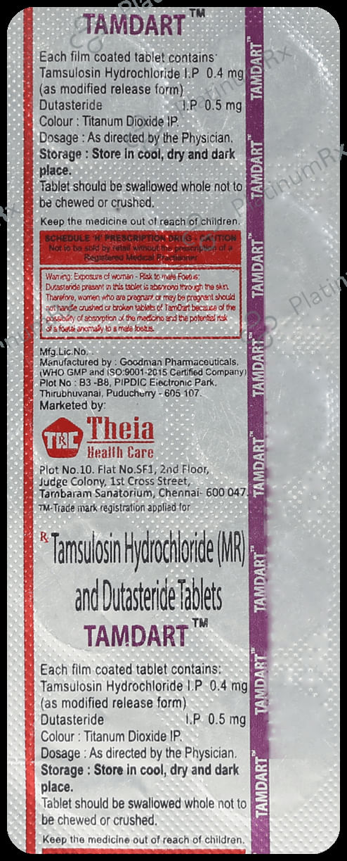Tam Dart 0.5/0.4mg Tablet 10s