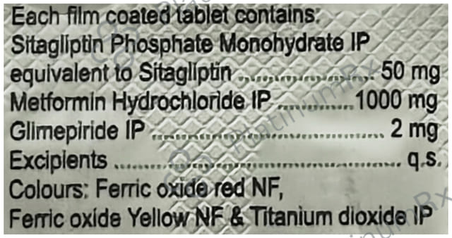 Glimisave Nexa 2/50/1000mg Tablet 10s