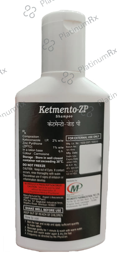 Ketmento ZP Shampoo 60ml