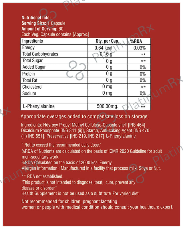 Nutrigrow L-Phenylalanine Capsule