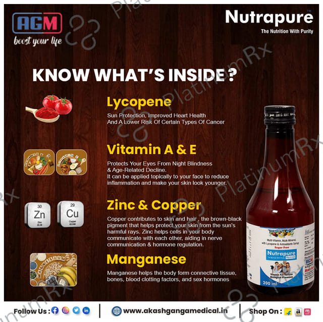 Nutrapure Syrup Sugar Free