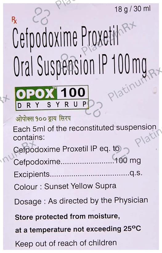 Opox 100mg Dry Syrup 30ml