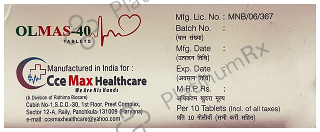 Olmas 40 Tablet