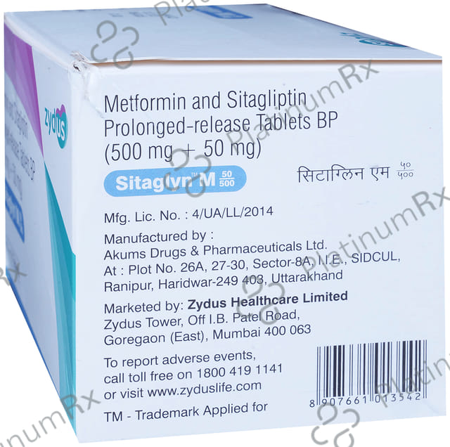 Sitaglyn M 50/500mg Tablet PR 10s