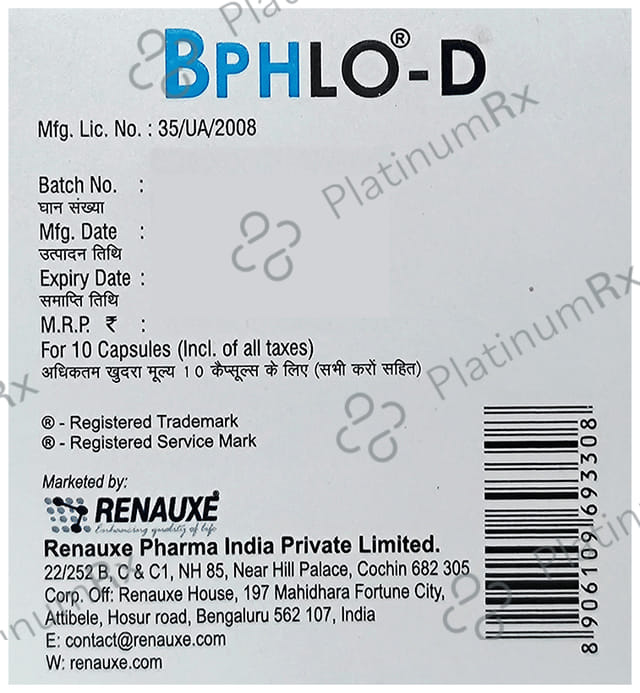 Bphlo D 0.4/0.5mg Capsule SR 10s