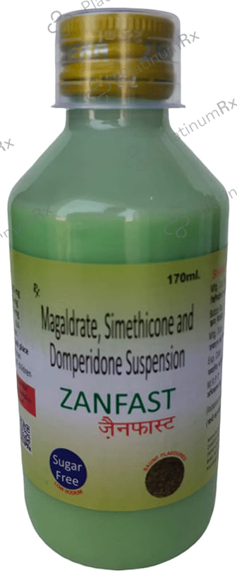 Zanfast Oral Suspension Saunf Sugar Free