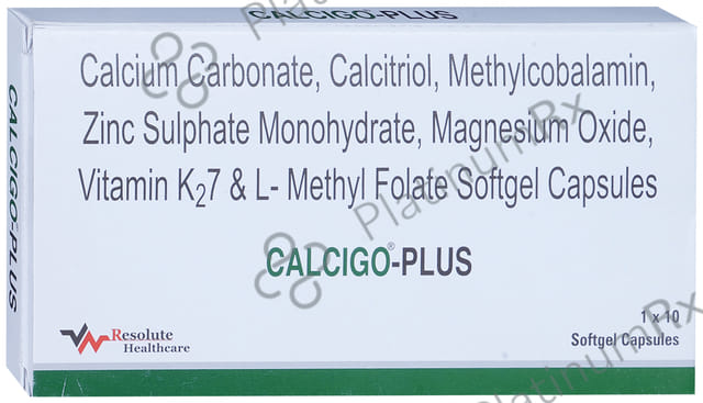 Calcigo Plus Softgel Capsule 10s