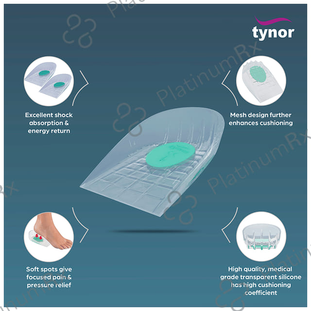Tynor K 02 Heel Cushion Silicone Pair XL