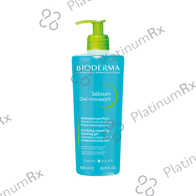 Bioderma Sebium Gel Moussant Purifying Cleansing Foaming Gel Combination to Oily Skin