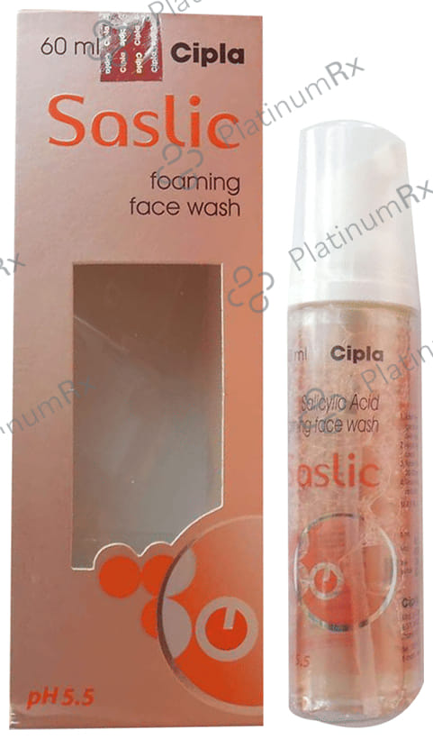 Saslic Salicylic Acid Foaming Face Wash 60ml