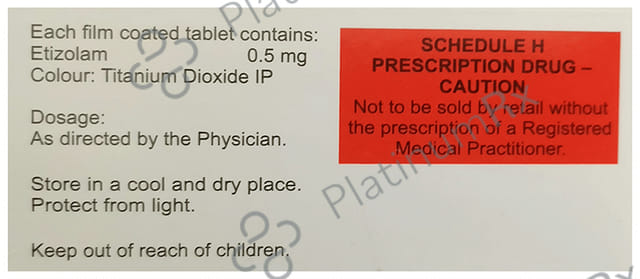 Etizola 0.5 Tablet