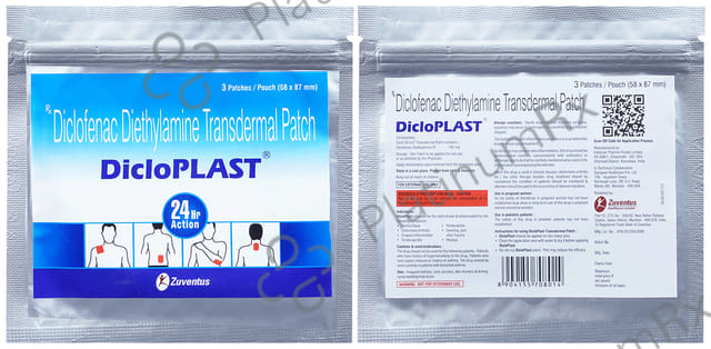 Dicloplast 100mg Patch 3s