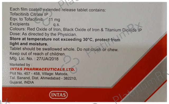 Tofatas XR 11mg Tablet 15s
