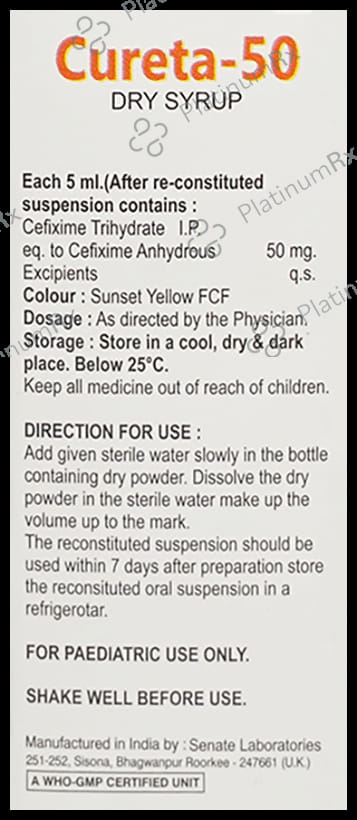 Cureta 50 Dry Syrup