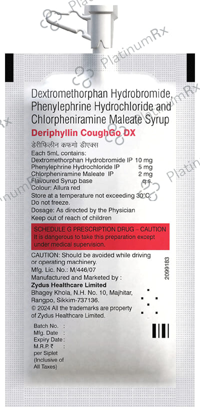 Deriphyllin Coughgo Dx Syrup 10ml