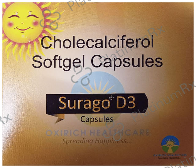 Surago D3 Softgel Capsule 4ss
