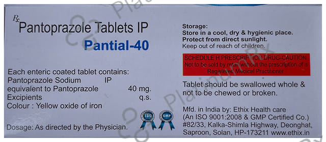 Pantial 40mg Tablet