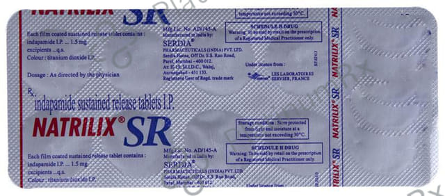 Natrilix 1.5mg SR Tablet 10s