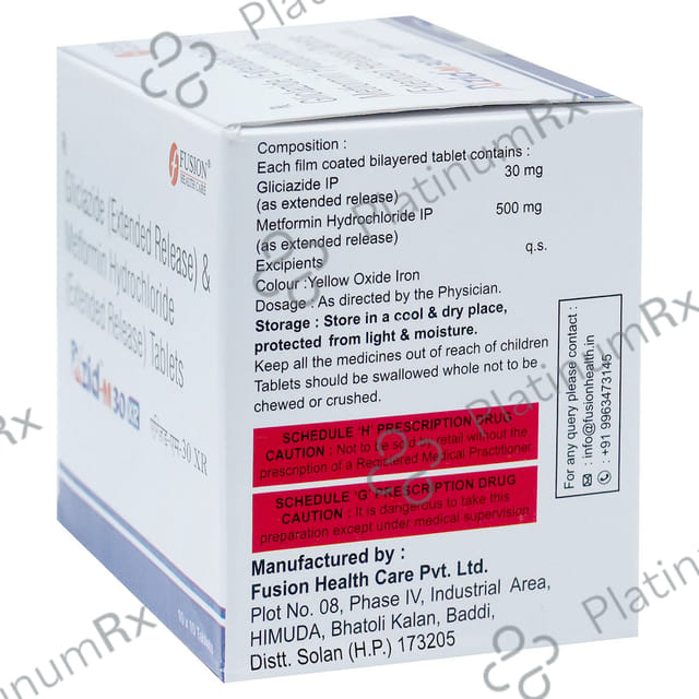 Xzid M 30/500mg Tablet 10s