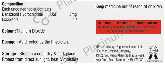 Apriace 5mg Tablet 10s