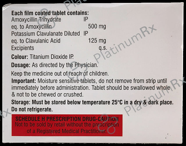 Clavinox 500mg/125mg Tablet