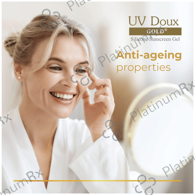 UV Doux Gold Silicone Sunscreen SPF 50 Gel 50gm