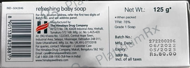 Himalaya Refreshing Baby Soap 125gm