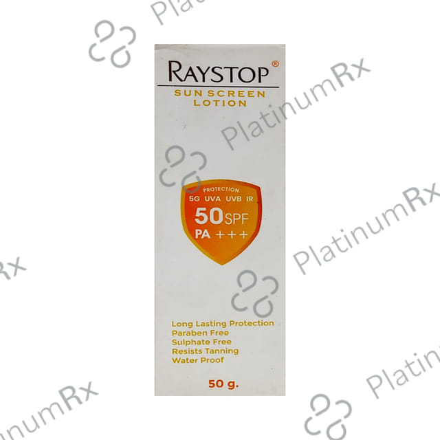 Raystop Sun Screen Lotion SPF 50+ 50 Lotion 50gm