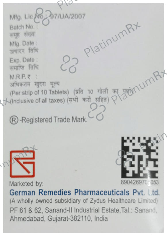 Migron FX 120/10mg Tablet 10s