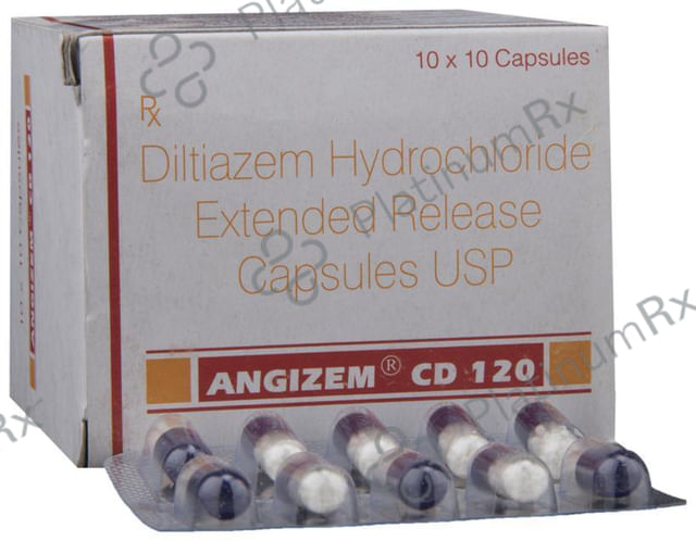 Angizem CD 120mg Capsule 10s