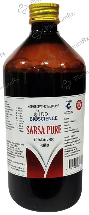 LDD Bioscience Sarsa Pure Blood Purifier Syrup 450 ml