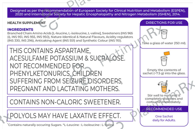Celevida LIV BC Orange Flavour Sugar Free & Gluten Free Sachet 10X7.5gm