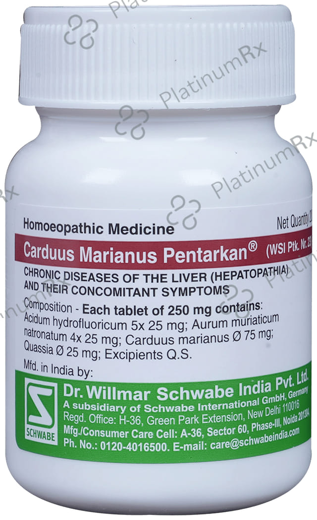 Dr Willmar Schwabe India Carduus Marianus Pentarkan Ptk 23 Tablet