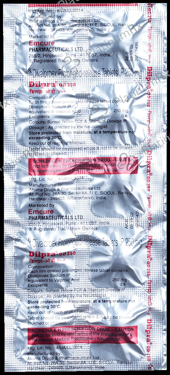Dilpra OD 250mg Tablet PR 10s