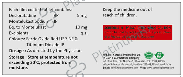 Defoz M 5/10mg Tablet 10s