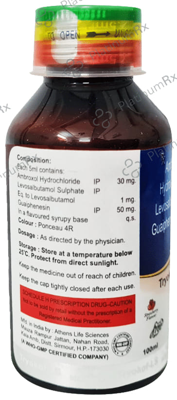 Tryokof-LS Syrup Strawberry Sugar Free