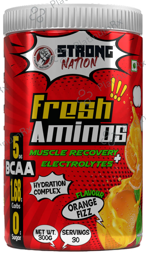 Strong Nation BCAA Fresh Aminos Powder Orange Fizz