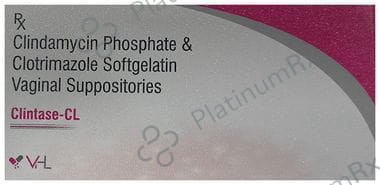 Clintase CL 100/200mg Vaginal Suppository 3s