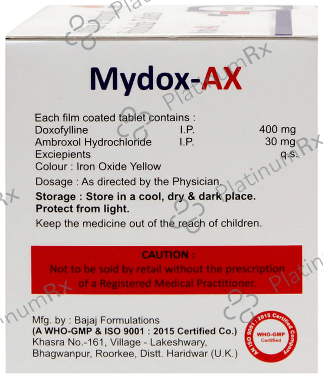 Mydox AX 400mg/30mg Tablet