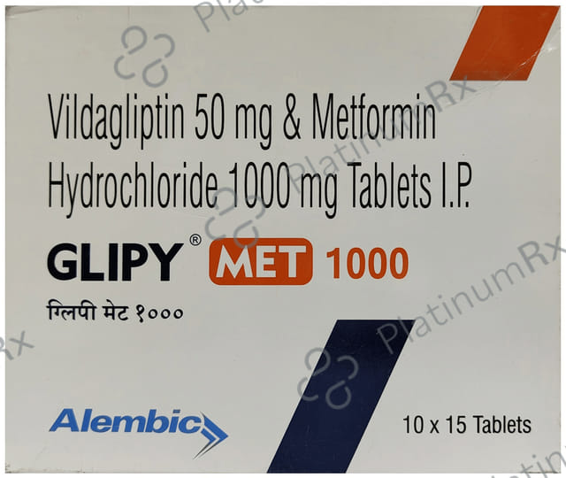 Glipy Met 1000/50mg Tablet 15s
