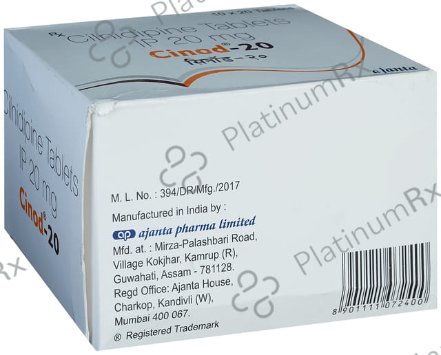 Cinod 20mg Tablet 20s